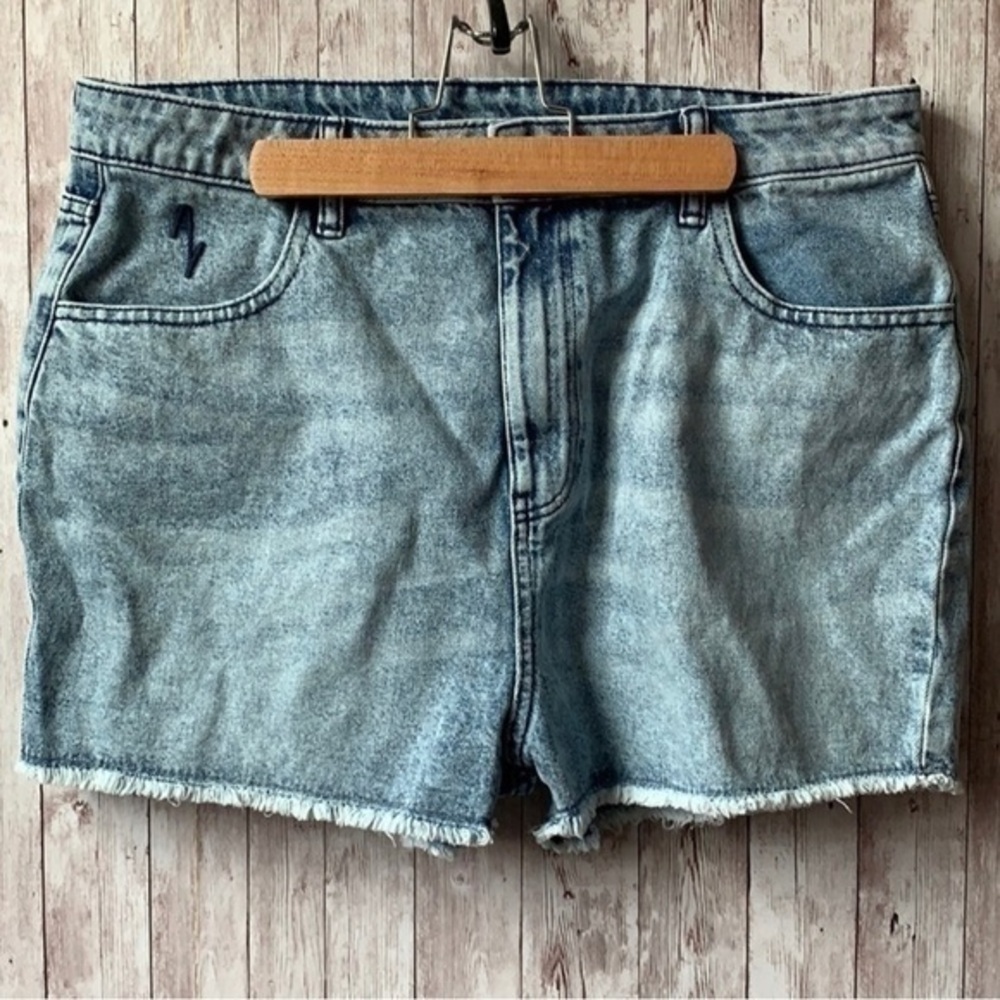 🐺Asyou Light Blue Denim Cut Off Shorts